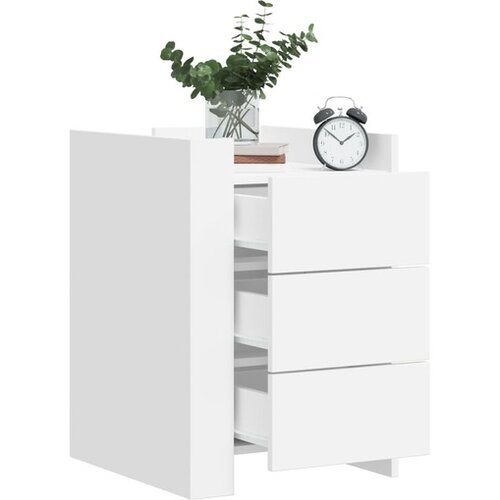 vidaXL Noćni ormarić bijeli 45 x 50 x 65 cm od konstruiranog drva Cijene