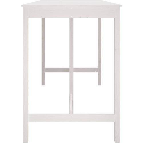  Barski stol bijeli 180x80x110 cm od masivne borovine Slike