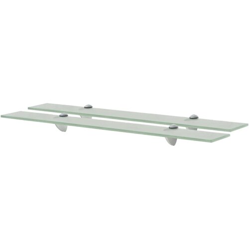  Zidne police 2 kom staklene 70 x 10 cm 8 mm Slike