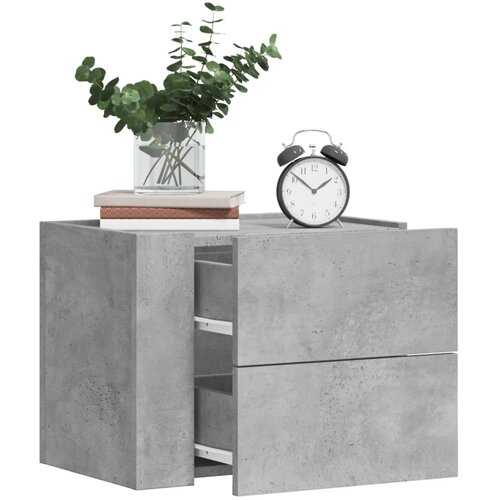 vidaXL Zidni noćni ormarići 2 kom siva boja betona 45 x 30 x 35 cm Cijene