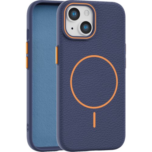  leather grip magsafe maska za iphone 14/15 plus - ljubičasta Cene