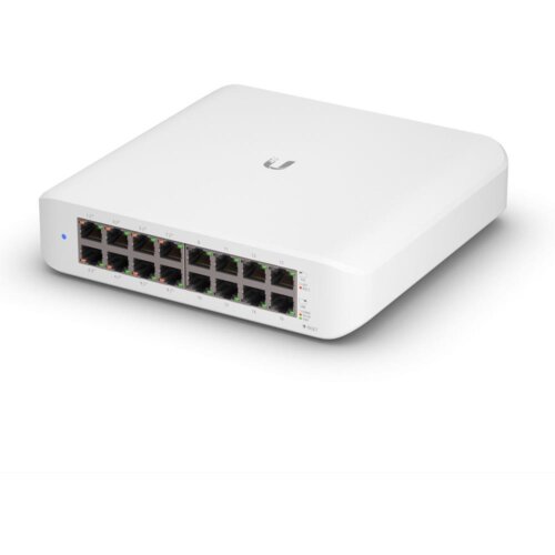 Ubiquiti Lite 16 PoE; (8) GbE PoE+, (8) GbE ports; 45W total PoE availability; Wall mountable USW-LITE-16-POE-EU Cijene