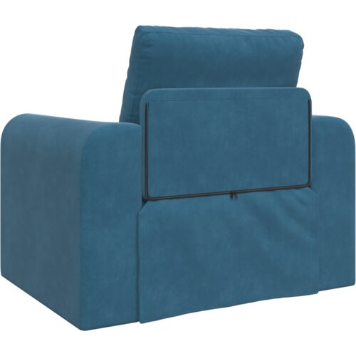 VidaXL Sofa Krevet na Podu 2-u-1 Plava 98x71x83 cm Bar&amp;scaron;unasti Slike