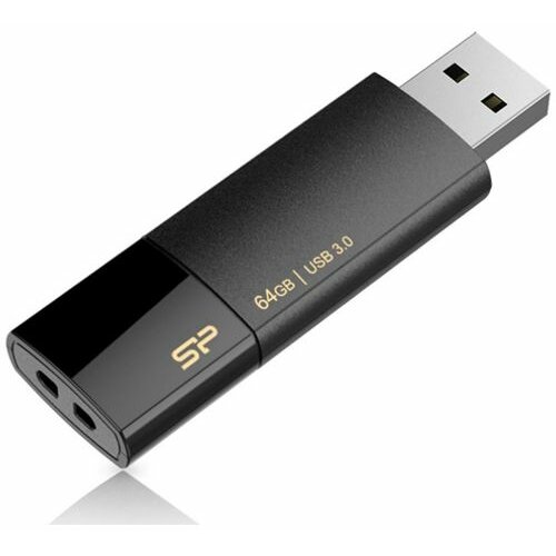 Silicon Power B05 64GB black SP064GBUF3B05V1K UFD USB 3.0, plastic, Matte, color BLACK usb memorija Slike