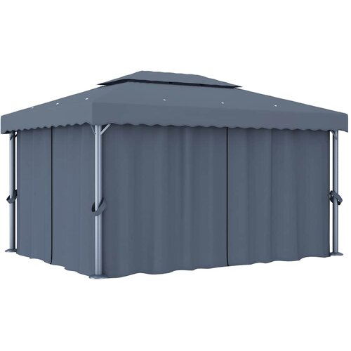  Sjenica sa zastorom 4 x 3 m antracit aluminijska Cijene