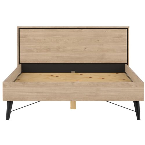 Tvilum Zakonska postelja v hrastovem dekorju z letvenim dnom 140x200 cm v naravni barvi Ry &amp;ndash; Slike