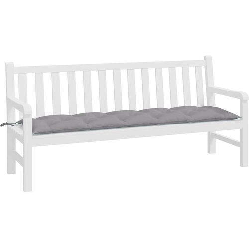 VidaXL Jastuk za vrtnu klupu sivi 180 x 50 x 7 cm od tkanine Oxford Slike
