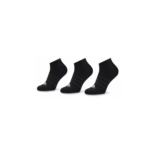 Adidas Set 3 parov unisex nizkih nogavic Thin And Light IC1336 Črna