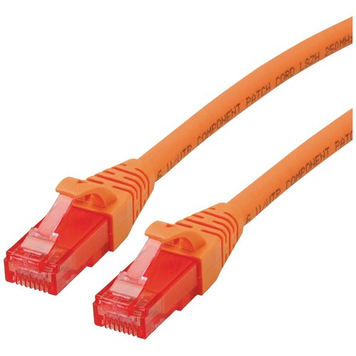 Roline 21.15.2575 RJ45 omrežni kabel\, patch kabel cat 6 u/utp 5.00 m oranžna\, bela 1 kos, (20419438) Cene