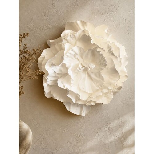 Wallxpert 3D zidni ukras cvet od EVA pene DM0011, 65 x 65 cm, beli Cene
