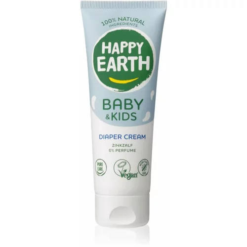 Happy Earth Baby & Kids 100% Natural Diaper Cream cinkovo mazilo brez dišav 75 ml