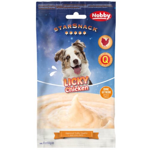 Nobby starsnack dog licky krema, pi&amp;scaron;čanec - 5 x 15 g Slike