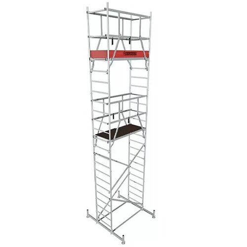 Krause skela s platformom (Radna visina: 7 m, Dimenzija stajaćeg dijela: 0,84 m&amp;sup2;, Opteretivost stajaćeg dijela: 200 kg) Slike