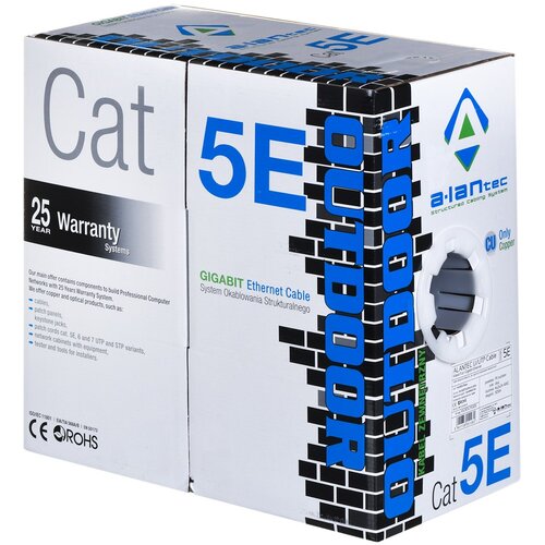 ALANTEC A-LAN KIU5OUTS305 networking cable Black 305 m Cat5e U /UTP (UTP) Cijene