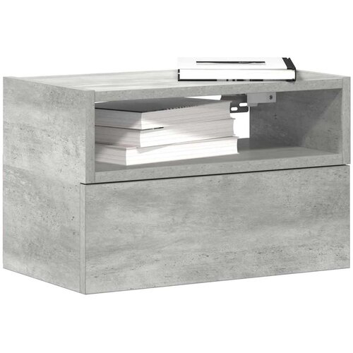  Zidni noćni ormarići 2 kom beton siva 45x26x28,5 cm Slike