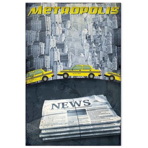  Slika - Metropolis (1 Part) Vertical 40x60 Premium Print Slike