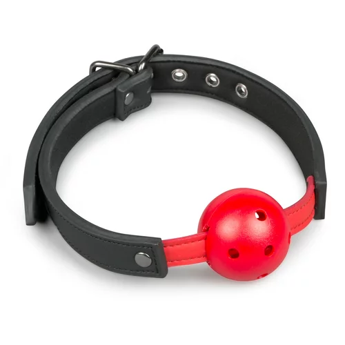Easytoys Fetish Collection Ball Gag With PVC Ball - Red