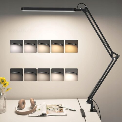  LED prigu&amp;scaron;iva stona lampa sa stezaljkom LED/10W/5V 3000/4000/6000K crna Slike