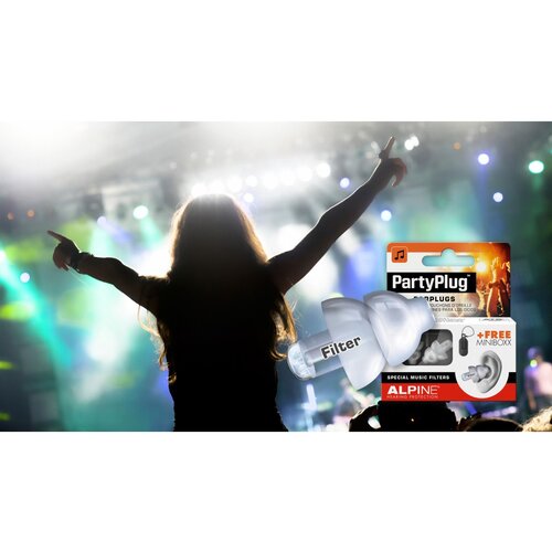  Čepki Za Ušesa - Za Koncerte In Zabave - Partyplug Earplugs Transparent Alpine - Par Cene