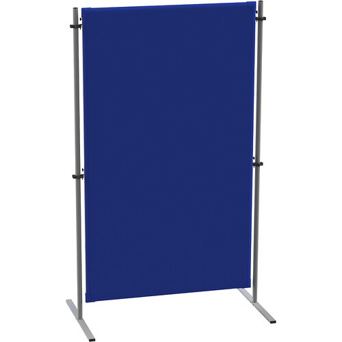 eurokraft pro Predelna stena, z 2 ploskima T-nogama, osnovni element, ŠxG 1000 x 650 mm, modre barve Cene