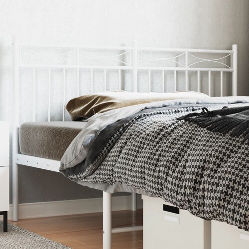  The Living Store Kovinsko vzglavje belo 160 cm - Vzglavje, (21453789) Cene