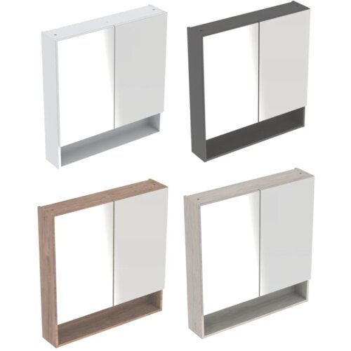 Geberit Selnova Square Ormarić sa ogledalom sa dvoje vrata orah 588cm 501.266.00.1 Slike