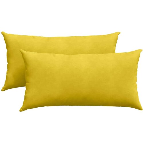 VidaXL jastučići za sofu 2 pcs žuta 80 x 40 cm kordura tekstil Slike
