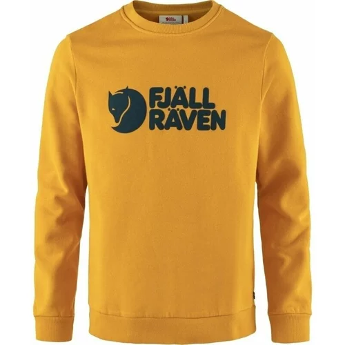 Fjallraven Logo Sweater M Mustard Yellow M Majica s kapuljačom na otvorenom