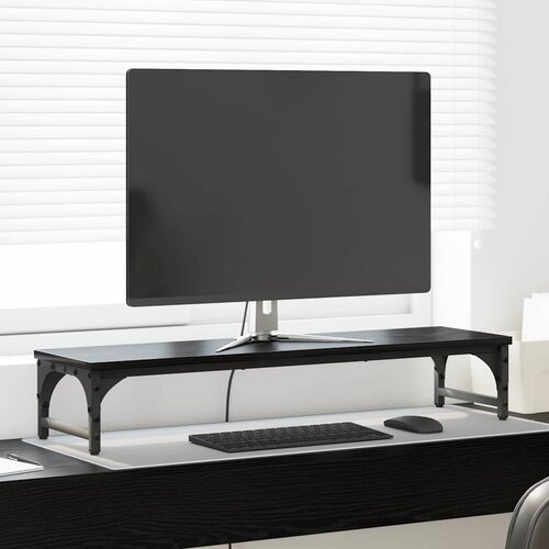 vidaXL Stalak za Monitor Crni hrast 85 x 23 x 15,5 cm Cijene