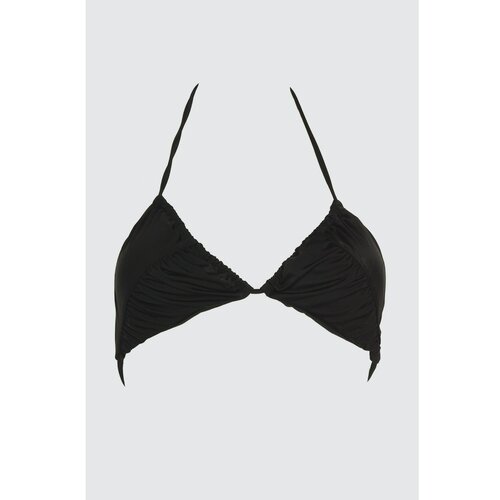 Trendyol Black Ruffle Bikini Top Slike