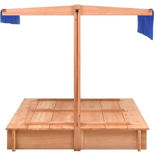 VidaXL Pje&amp;scaron;čanik od jelovine s krovom 112 x 112 x 112 cm Slike