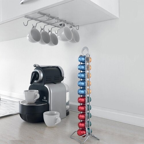  Stalak za kapsule kafe 8x9x38cm Metaltex Slike