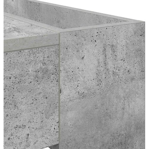  Stolić za kavu Betonski sivi 110 x 50 x 41 cm Konstruirano drvo Slike
