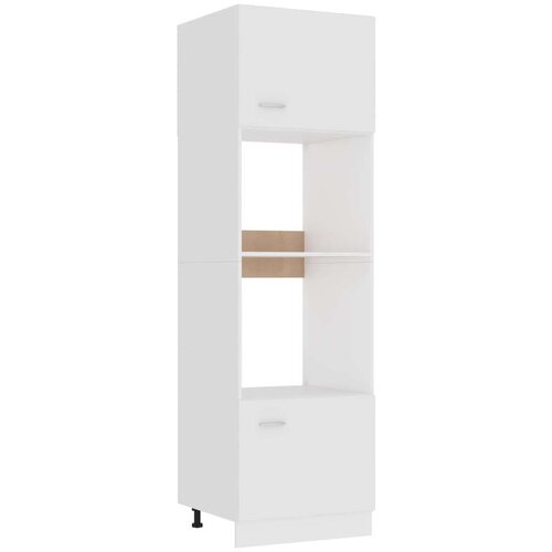 Ormarić za mikrovalnu bijeli 60 x 57 x 207 cm od iverice Cijene