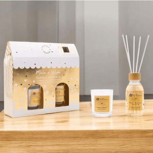 LA Casa de los Aromas gold christmas home set Cene