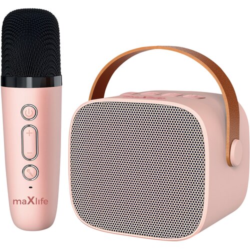 Maxlife Zvočnik Bluetooth s prenosnim mikrofonom 5-urno delovanje baterije, Rose clair, (5000019343) Cene