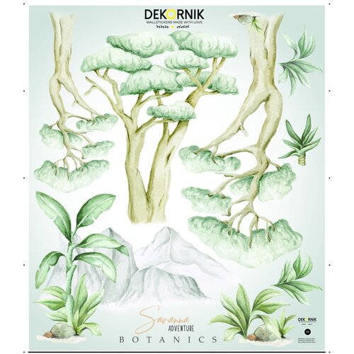 Dekornik set zidnih samoljepljivih naljepnica Savanna Botanics Slike