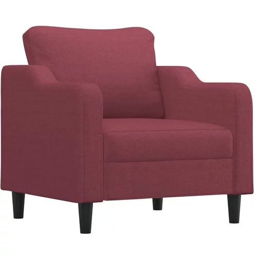 vidaXL Fotelj vinsko rdeč 60 cm blago, (20928981)