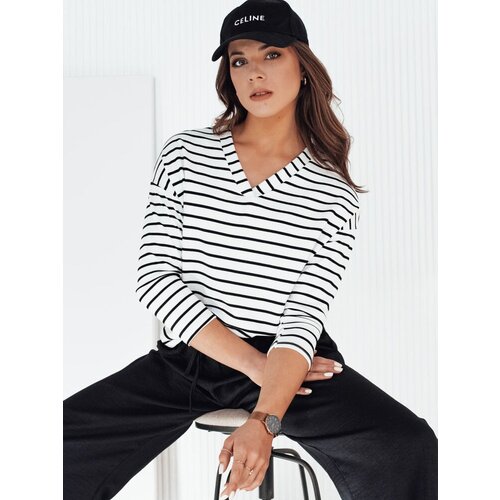 DStreet VARASE women's striped blouse white Cene