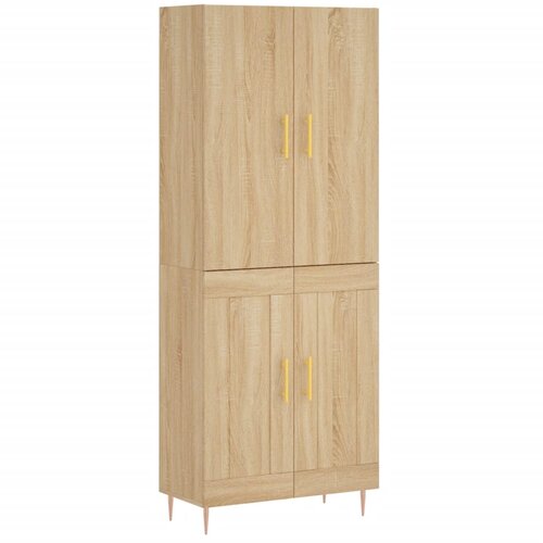  Visoka komoda hrasta sonome 69,5x34x180cm od konstruiranog drva Slike