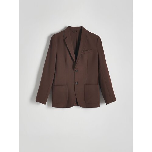 Reserved - Suknjič slim fit - Rjava Cene