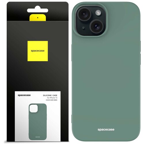 Spacecase SILIKONSKI OVITEK ZA IPHONE 15 OVITEK TEMNO ZELEN, (21963993) Cene