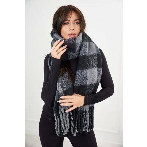 Kesi 6073 Women's scarf black + graphite Slike