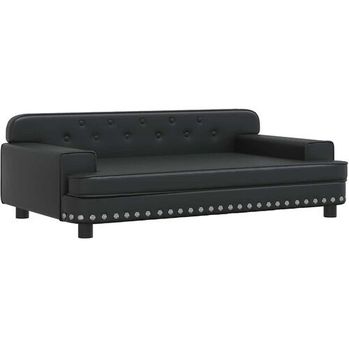 Maison Chic Otroški kavč - Otroški divan - Otroški sedež črn 90x53x30 cm umetno usnje, (21729718) Cene