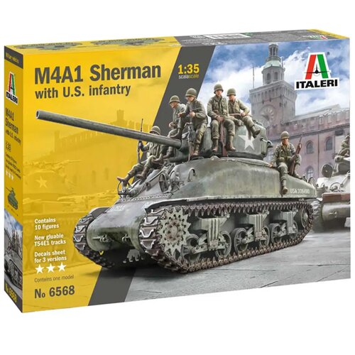 Italeri 1/35 M4A1 SHERMAN tenk s američkom posadom maketa Cijene