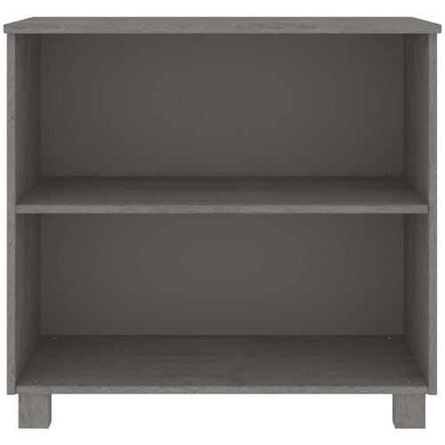  Komoda HAMAR svjetlosiva 85 x 35 x 80 cm od masivne borovine Slike