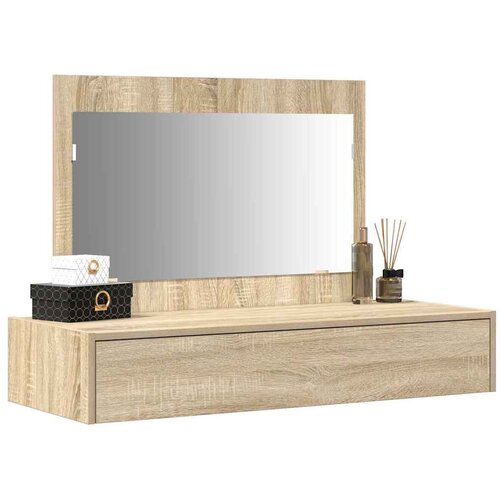  Toaletni stol Smeđa 100 x 40 x 70 cm Konstruirano drvo Slike