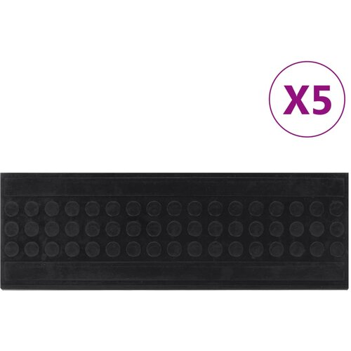 VidaXL Gazi&amp;scaron;ta za stepenice 5 kom 25 x 75 cm gumena Slike