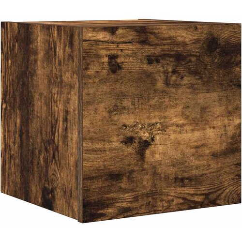 Maison Chic Stenska TV omarica - TV stojalo - Televizijska omarica dimljeni hrast 30,5x30x30 cm, (21700070) Slike