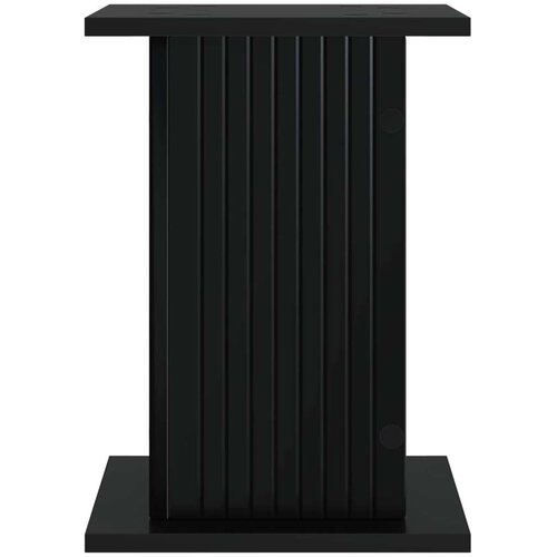  Stalak za biljke 2 pcs Crna 30 5 x 30 x 43 cm Konstruirano drvo - Crna 30 5 x 30 x 43 cm 2 Slike